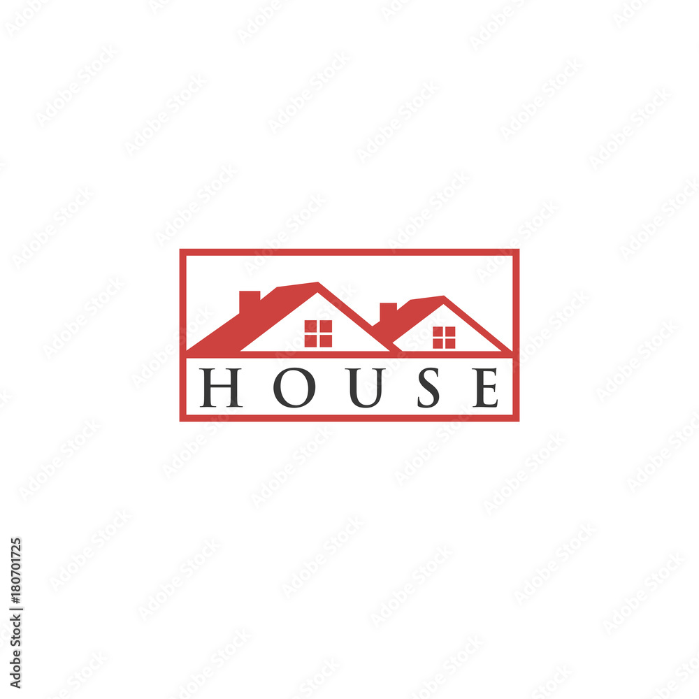 simple corporate house logo