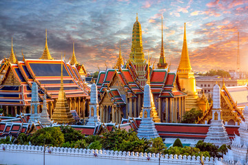 Keuken achterwand Bangkok Grand Palace bij avondrood Bangkok  © Travel mania