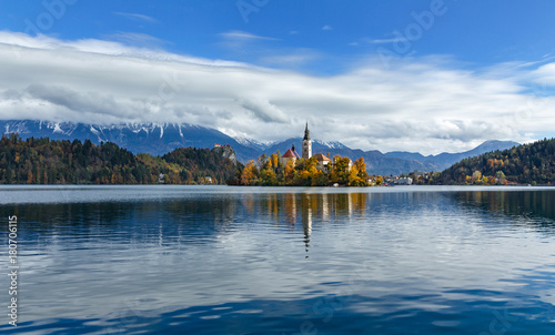 Early autumn morning at lake Bled