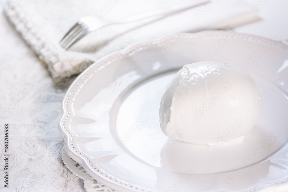 Fototapeta premium Italian fresh mozzarella