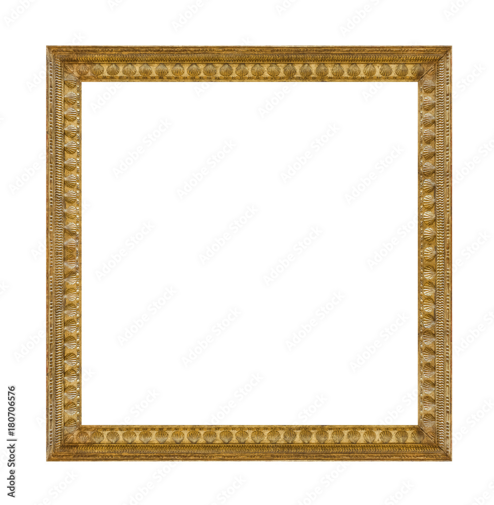 Old wooden picture frame