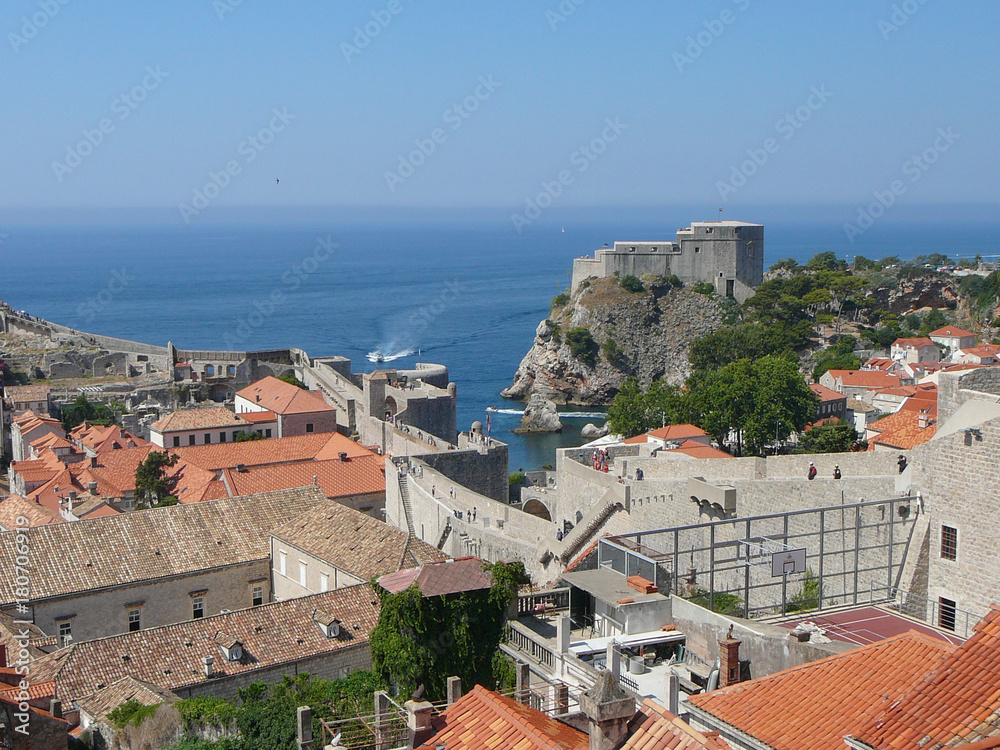 View of the city of Dubrovnik
