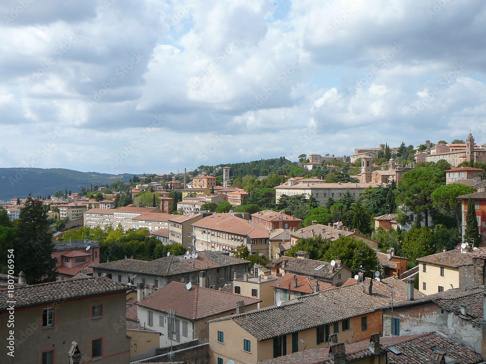 View of the city of Perugia