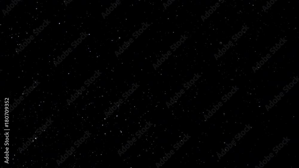 Slow Motion Snowfall Bokeh Lights on Black Background, Shot of Flying Snowflakes in the Air Slow Motion Snowfall Bokeh Lights on Black Background, Shot of Flying Snowflakes in the Air