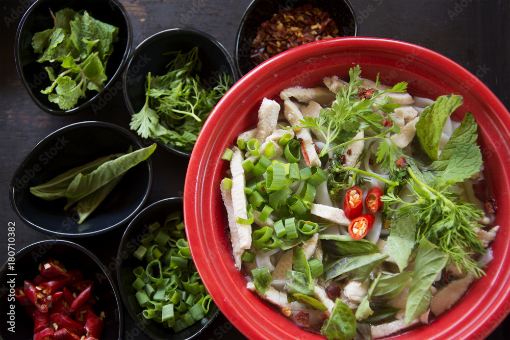 Classic Vietnamese Pho with Chicken