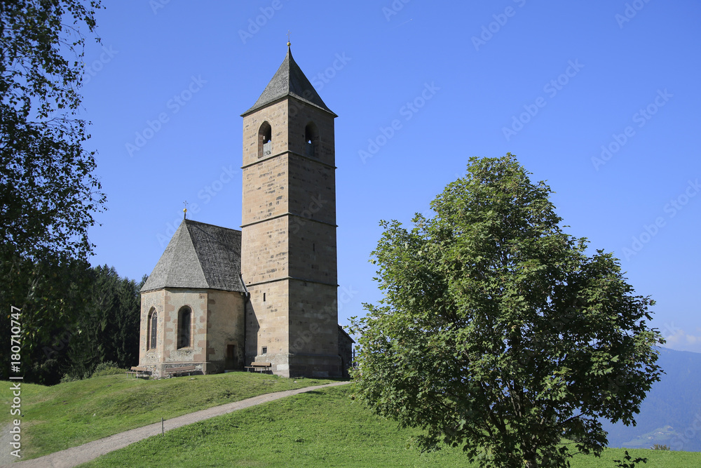 St. Kathrein Kirche am Hügel, Hafling, Südtirol, Italien, Europa