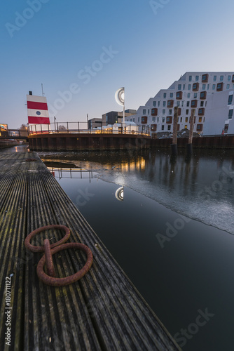 Obraz na płótnie Odense outdoor harbour swimming pool, Denmark w salonie