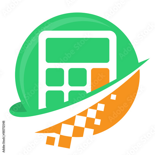 Icon logo for digital business, for budget planning service providers