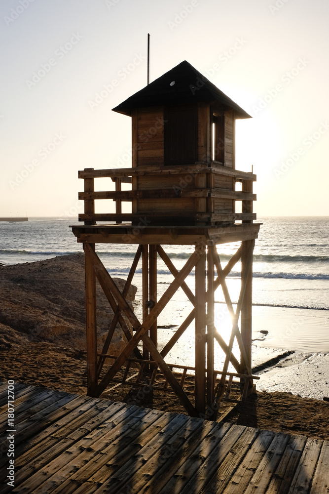 Watchtower on beach Watchtower on beach