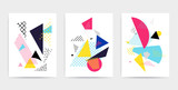 Bright colorful design set vector illustration