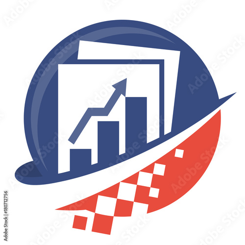Icon logo for digital business, for bookkeeping service providers
