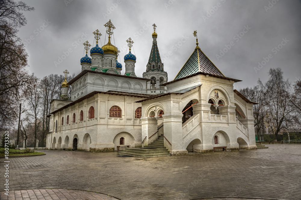 PAVLOVSKAYA SLOBODA, RUSSIA - NOVEMBER 11, 2017: Temple of the Annunciation of the Blessed Virgin Mary
