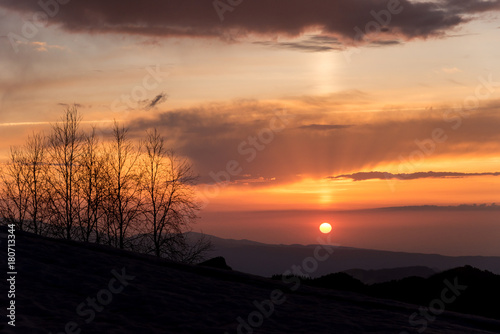 The mountain range of the Big Thach natural park. Adygea