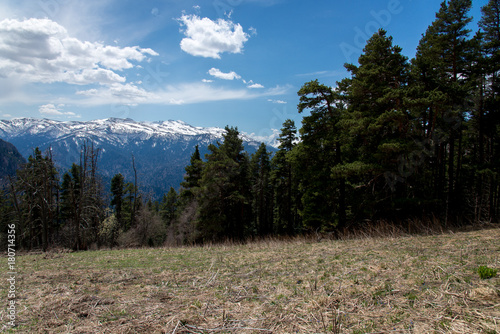 The mountain range of the Big Thach natural park. Adygea