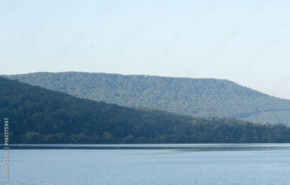 Tennessee River Mountains near the Reservoir