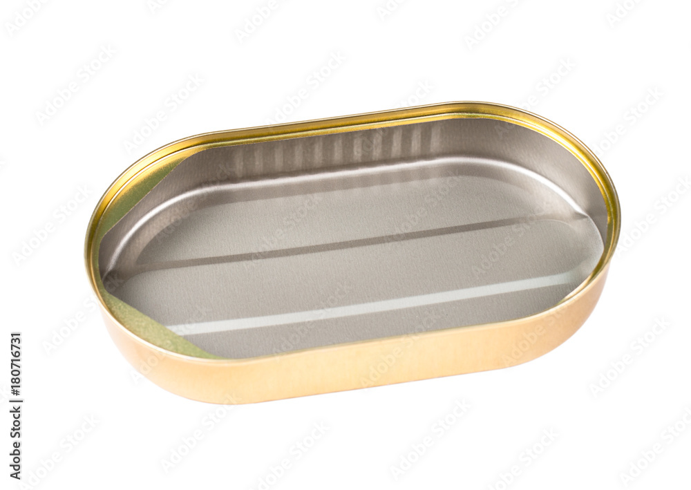 empty oval can empty oval can