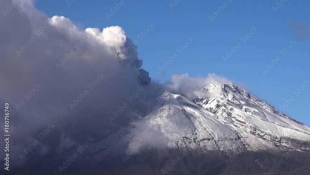 Calbuco Volcano releasing ashes after eruption in Ensenada, Puerto Montt, Chile. Calbuco Volcano releasing ashes after eruption in Ensenada, Puerto Montt, Chile.