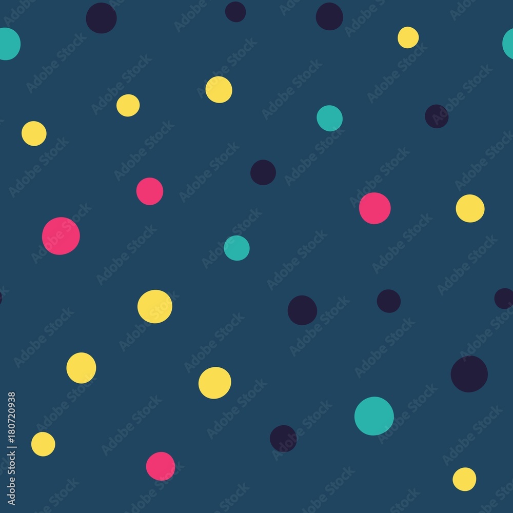 Seamless background. Multi-colored circles. Vector repeating texture.