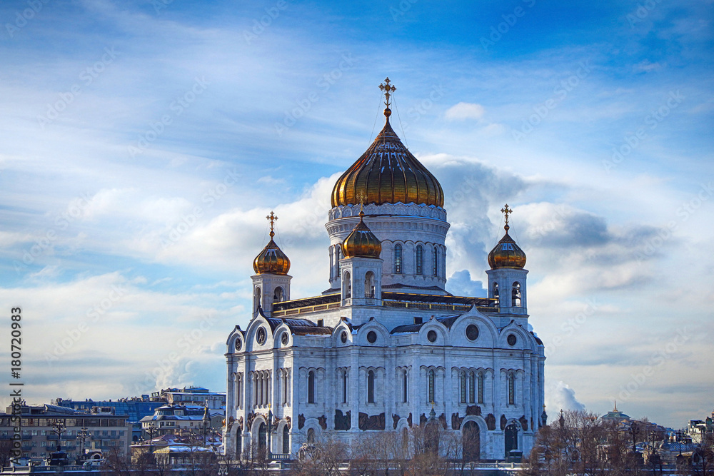 The Cathedral of Christ the Savior. Russia. Moscow.