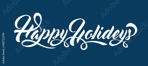 Happy Holidays text