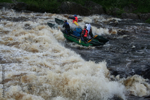 Rafting on the river. The Tumcha River. Murmansk oblast. (The Vast Russia! Sergey, Bryansk.)