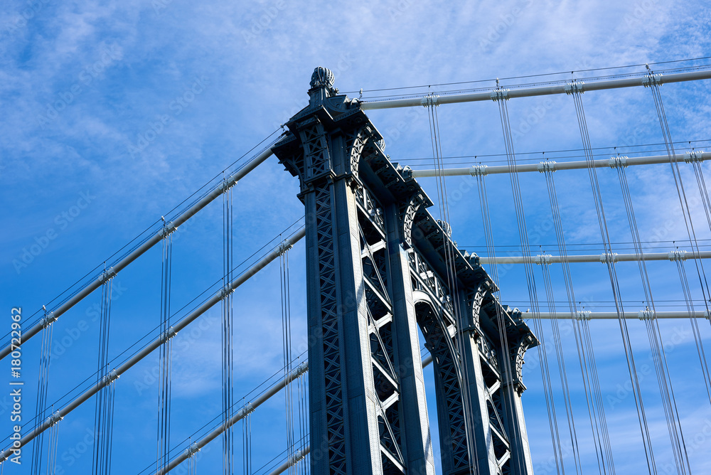 Fototapeta premium Manhattan Bridge, Brooklyn, New York