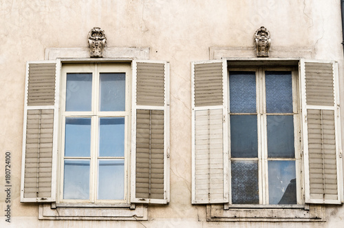 Windows on the Exterior Wall of a Rresidential Building with Business Premises in Nancy  France