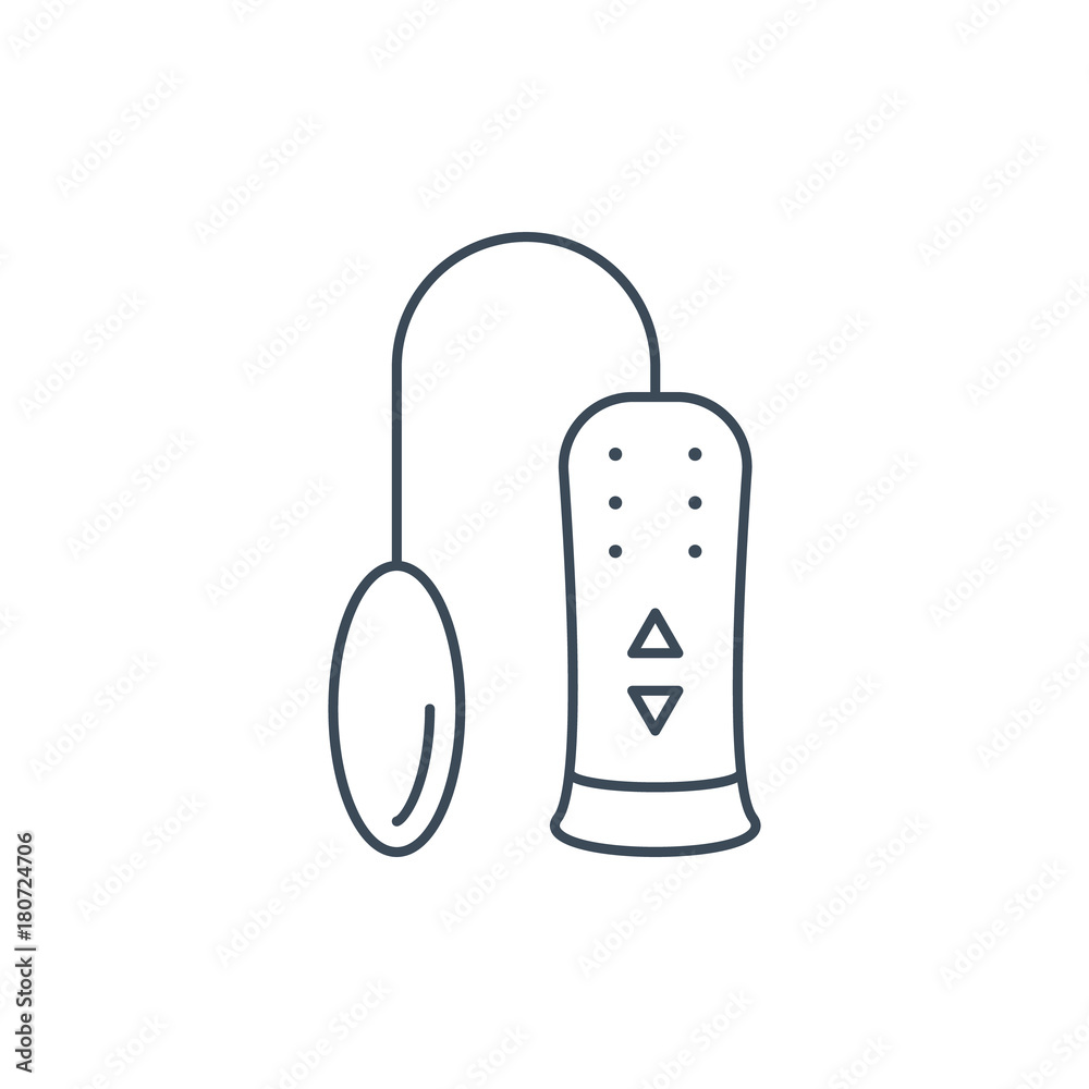 The linear vector icon the vibrator The linear vector icon the vibrator
