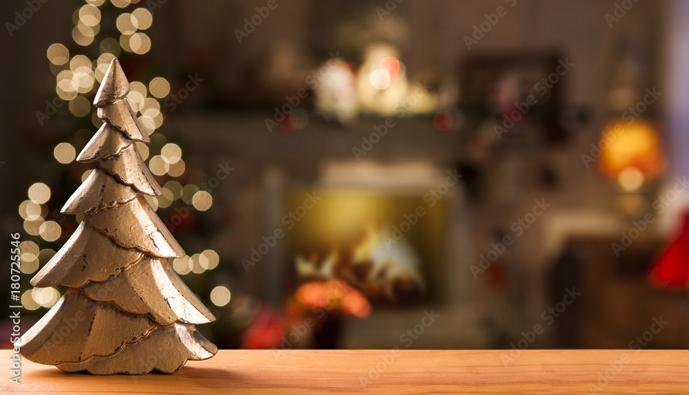 christmas decoration. Christmas Blurry background.