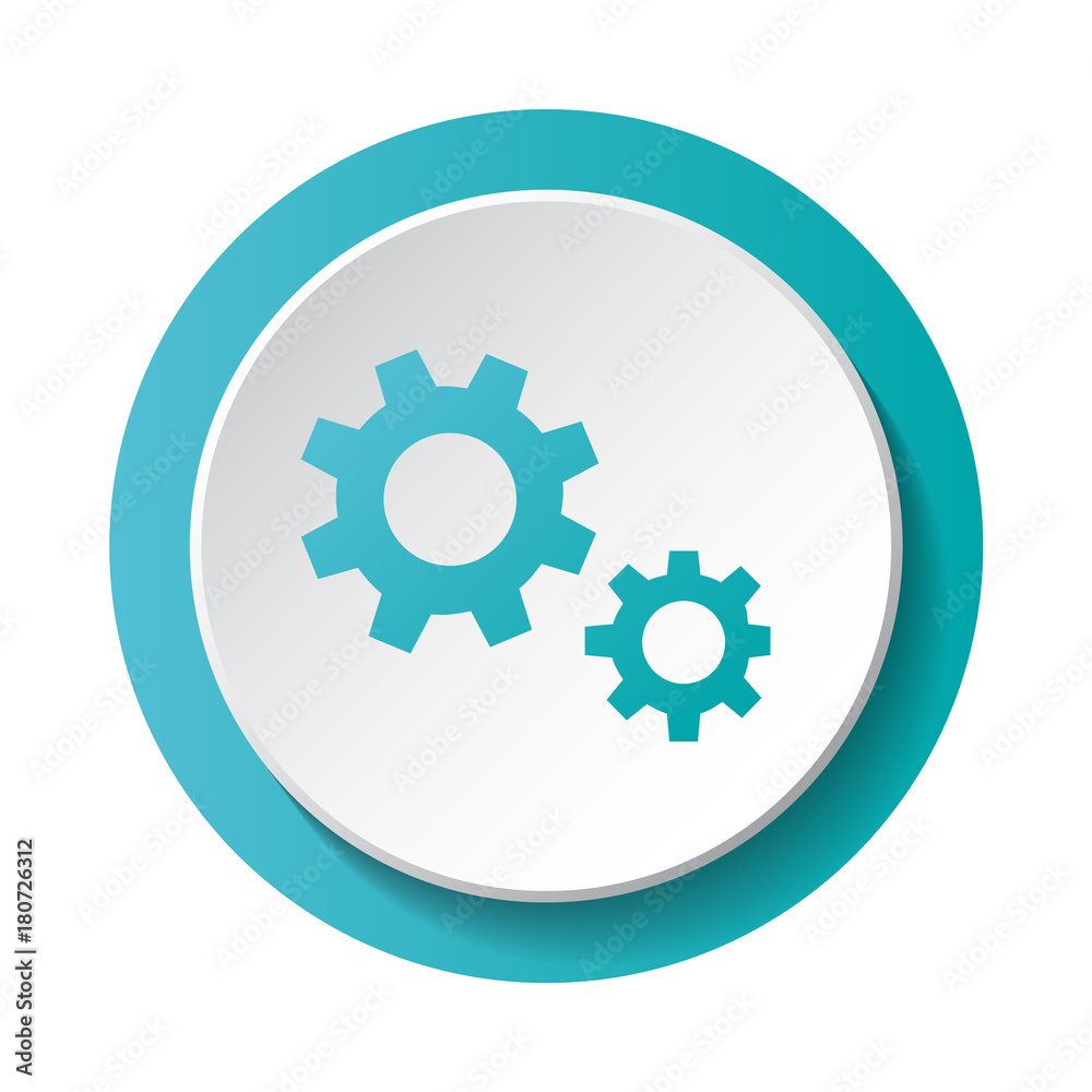 Cog - icon isolated on white background. Vector. Cog - icon isolated on white background. Vector.