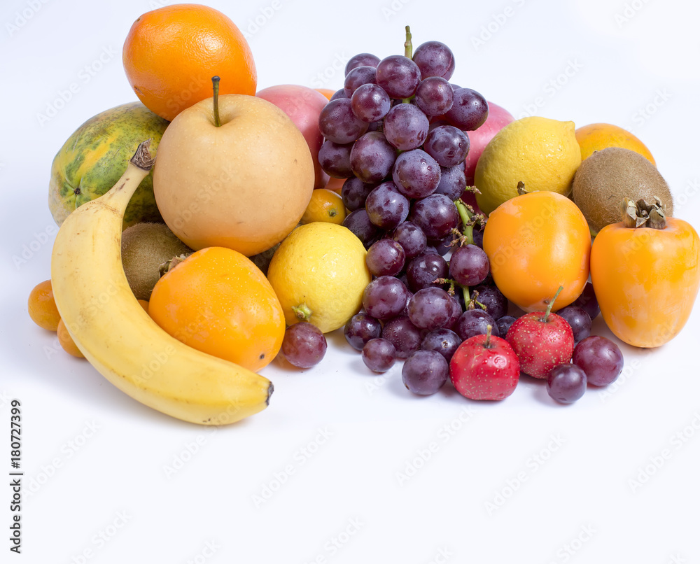 A variety of fruits