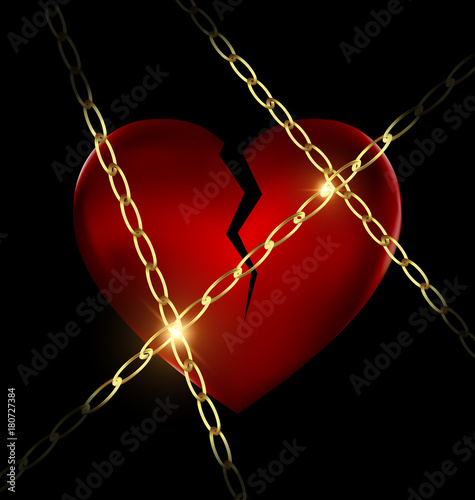golden chain and broken heart