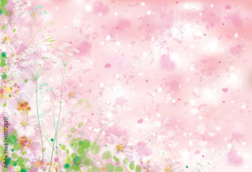 Vector spring floral background.