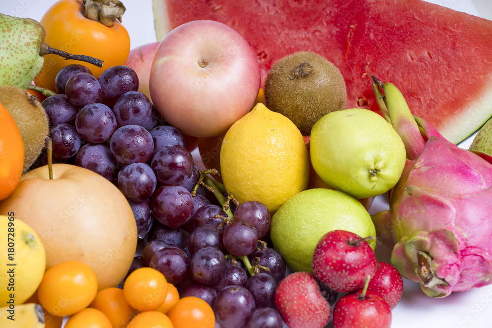 A variety of fruits