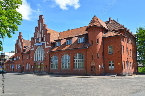 The railway station in Braniewo, Poland