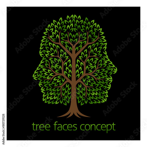 Faces Tree Concept