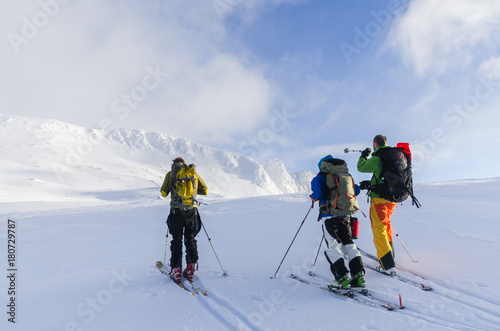 Ski-touring in lofoten © Aleksander