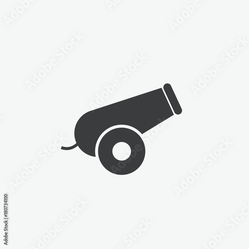 Cannon Weapon Vector Icon