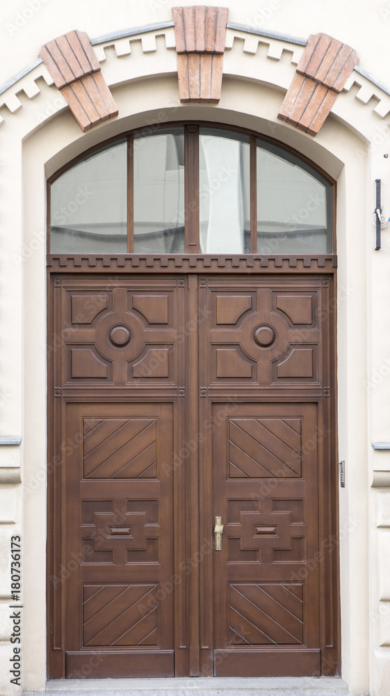 Brown vintage doors