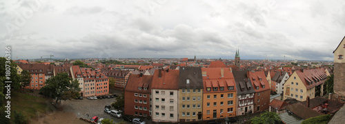 View over Nuremberg as seen from the castle