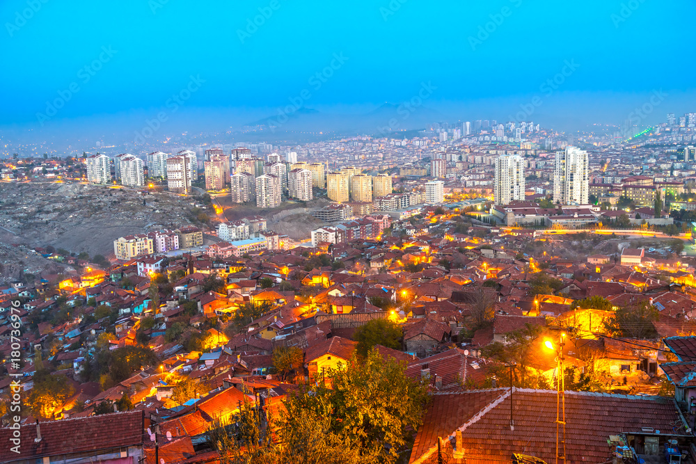 Obraz premium Ankara at sunset,Turkey
