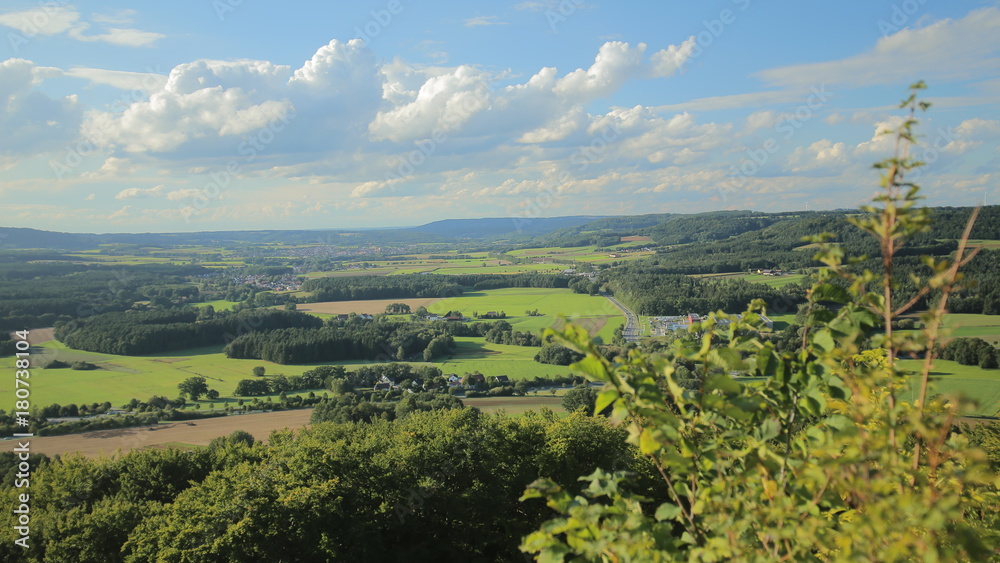 View from castle Wolfstein near Neumarkt in der Oberpfalz