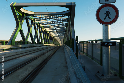 Photography Bratislava tram bridge