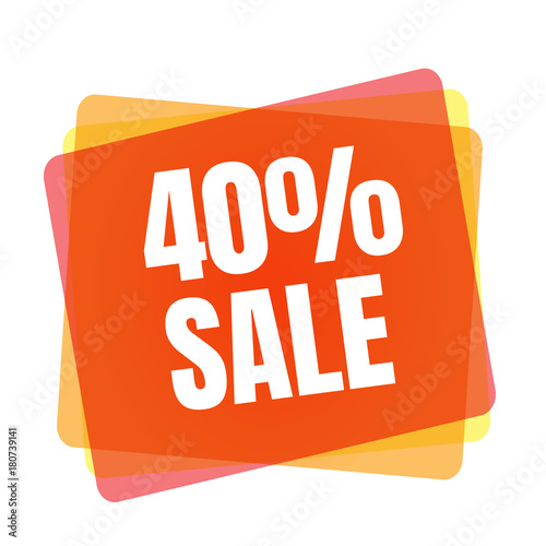 Special offer sale tag. Discount symbol retail. Colorful sticker sign price isolated from white background. Label in modern graphic style vector illustration for black friday or bargain sale.