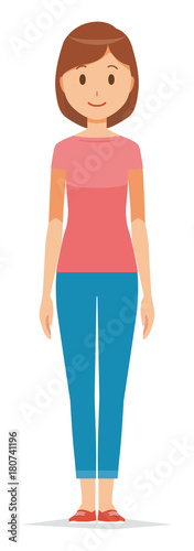 Illustration of mom wearing short-sleeved clothes