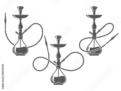 Hookah minimalistic vector illustration