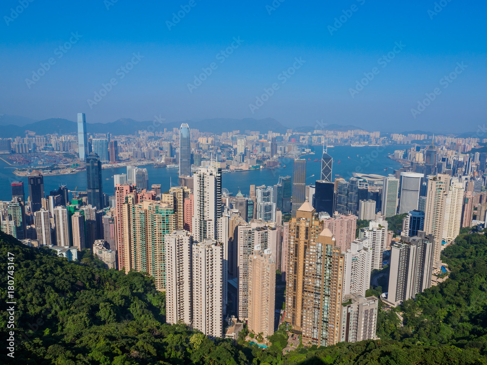 A view of Hong Kong from Victoria Peak.