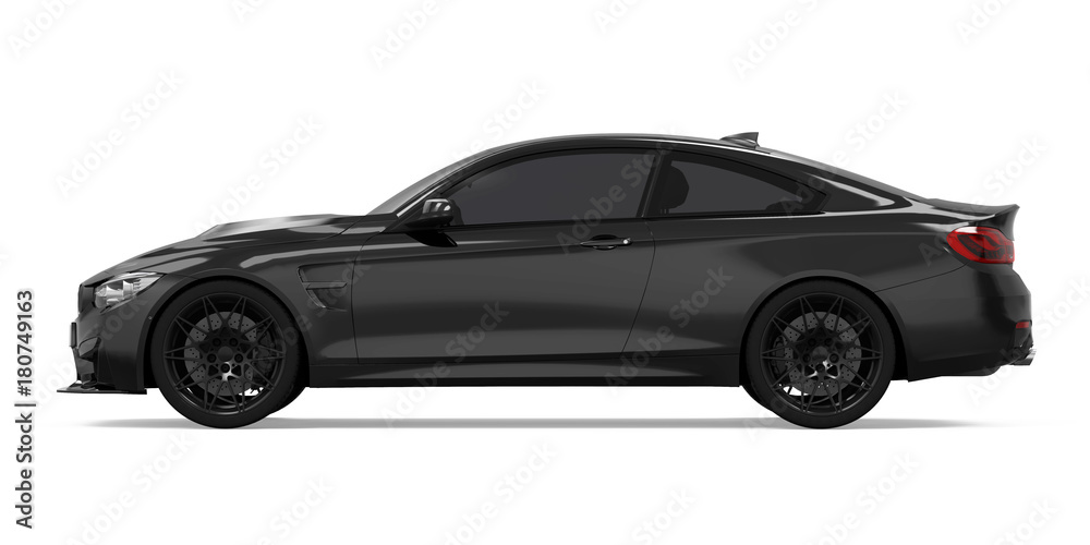 Fototapeta premium Sedan Car Isolated