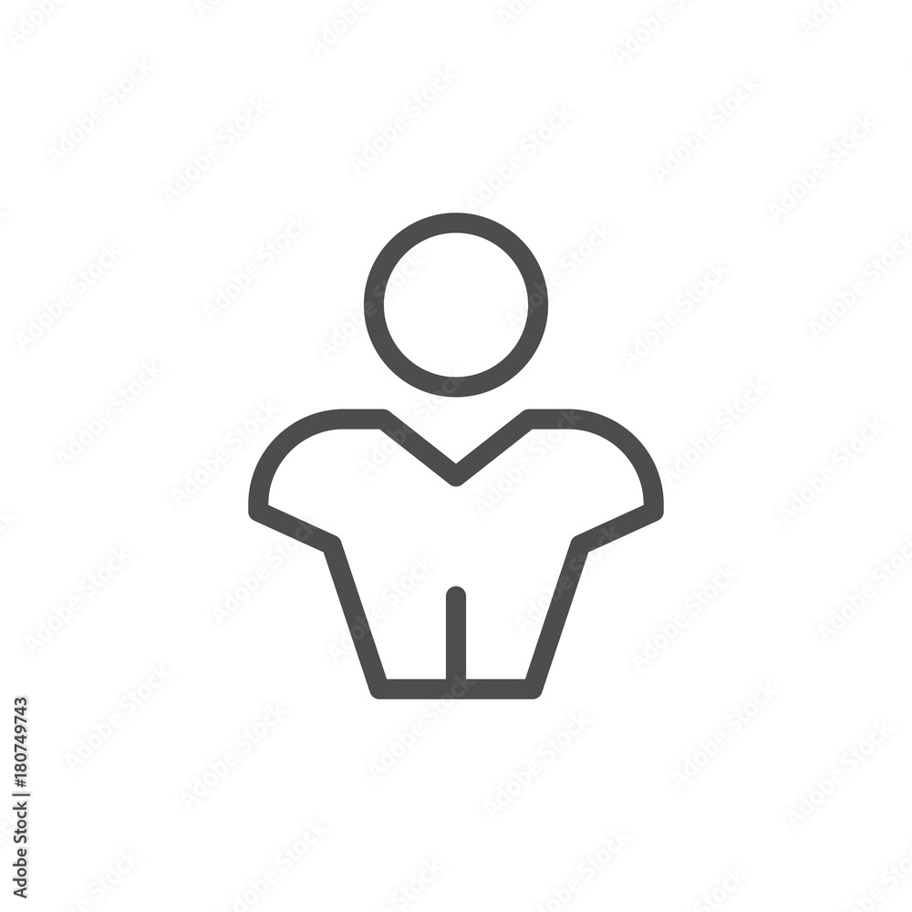 Obraz premium Person line icon