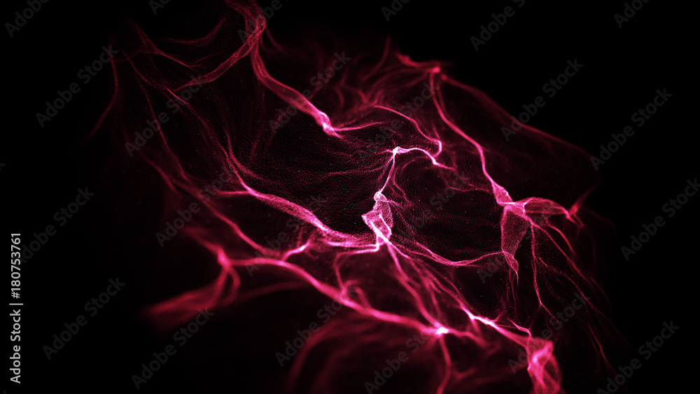 Red abstract digital particles on black background with dots. High  Definition abstract CGI motion backgrounds ideal for editing, led backdrops  or broadcasting. Stock Illustration | Adobe Stock